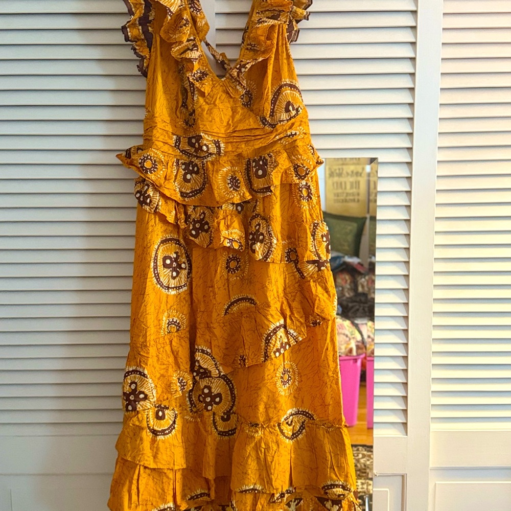Tiered Anthropologie/Love Your Label Print Dress